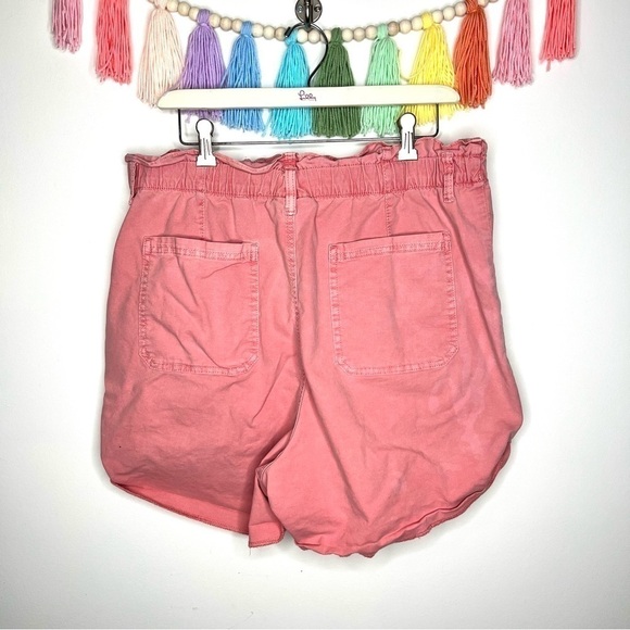 Universal Thread Target Pink High Waisted Paper Bag Baggy Shorts Size XL - Picture 2 of 15
